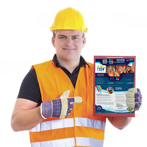 Worker Holding Clipboard